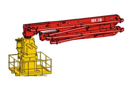 Распределительная стрела Putzmeister MX28 в аренду Распределительная стрела в аренду